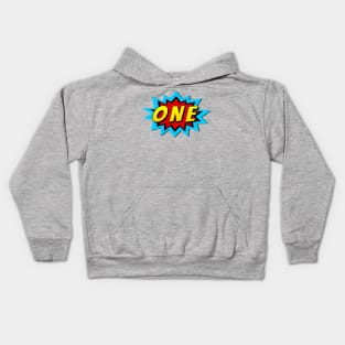 One Super Hero Birthday Kids Hoodie